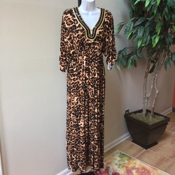IMAN Dresses & Skirts - NWT AMAZING & Flattering Tie-back Stretchy Dress